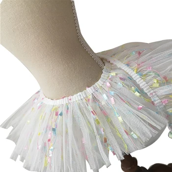 

Lychee Life Macaron Colored Embroidered Flowers Lace Trim Ribbon Polyester Lacework DIY Handmade Sewing Dress Clothes Supplies