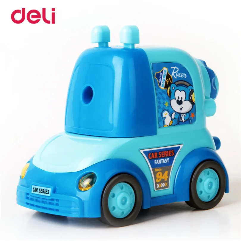 Deli manual Car Pencil Sharpener school stationery Pencil sharpener