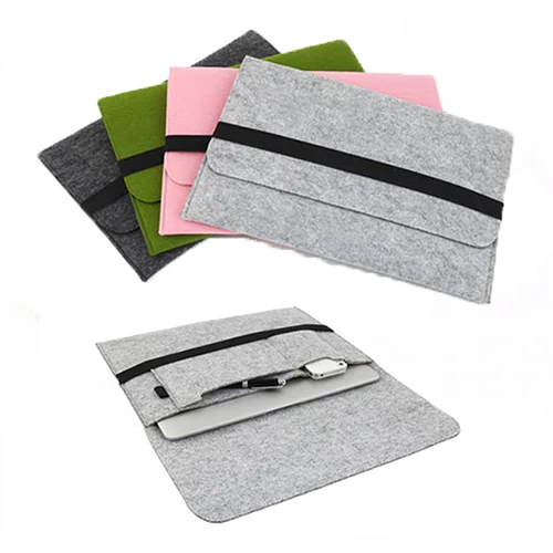 Wool Felt Sleeve Laptop Case Cover Bag for Apple Mac MacBook Air Pro 11121315