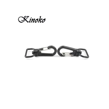 

1000pcs/Pack Plastic Swivel Snap Hook Black For Weave Paracord Lanyard Buckles Straps Webbing Size (17mm) #MB0103