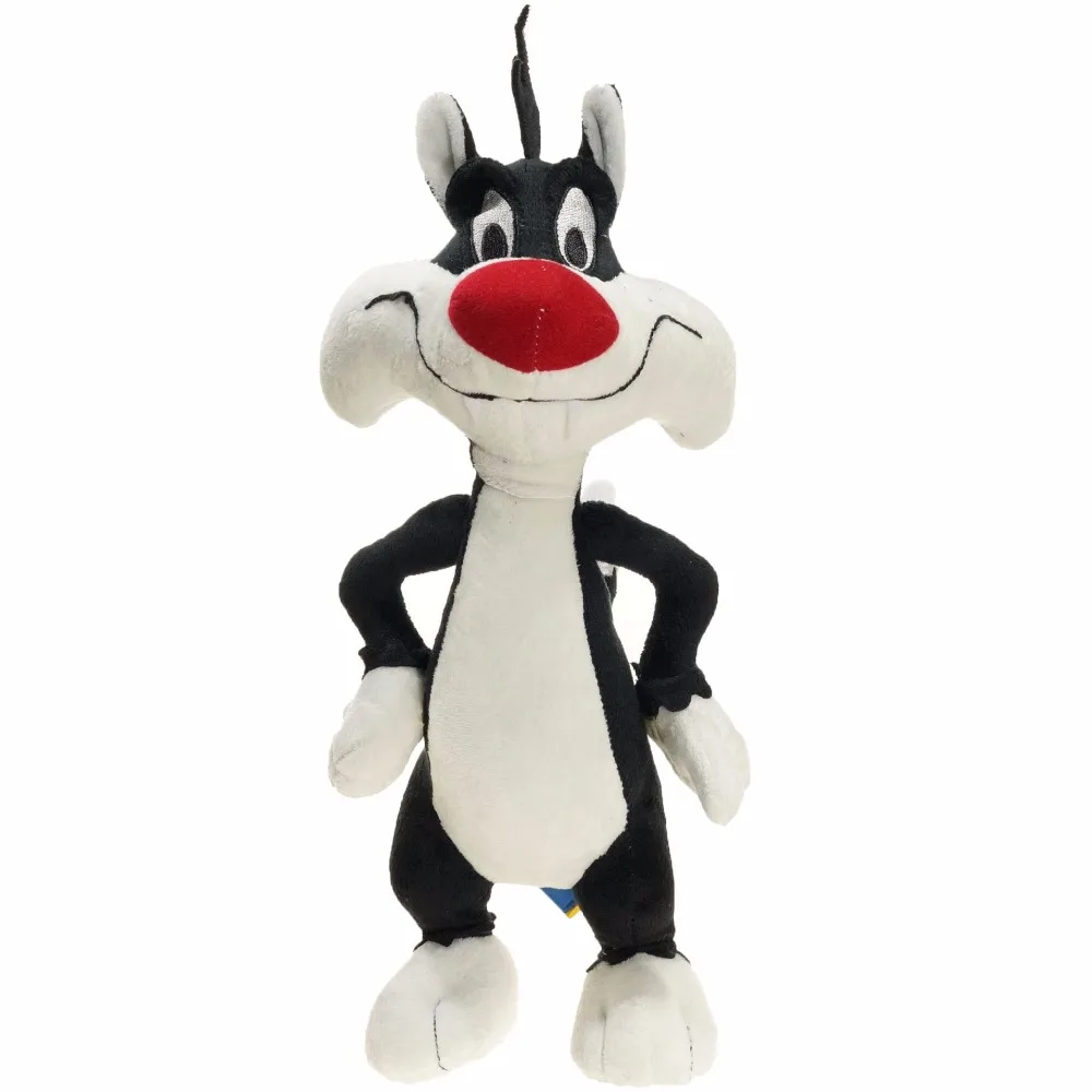 Warner Brothers Looney tus плюшевый Сильвестр кошка 34 см плюшевая мягкая большая кукла