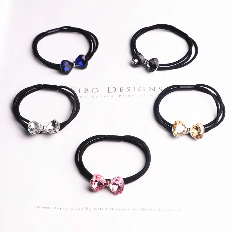 

Bow Tie Hair Accessories Hair Tie Hairring Ponytail Bottoming Rubber Band Korean Headdress Wholesale