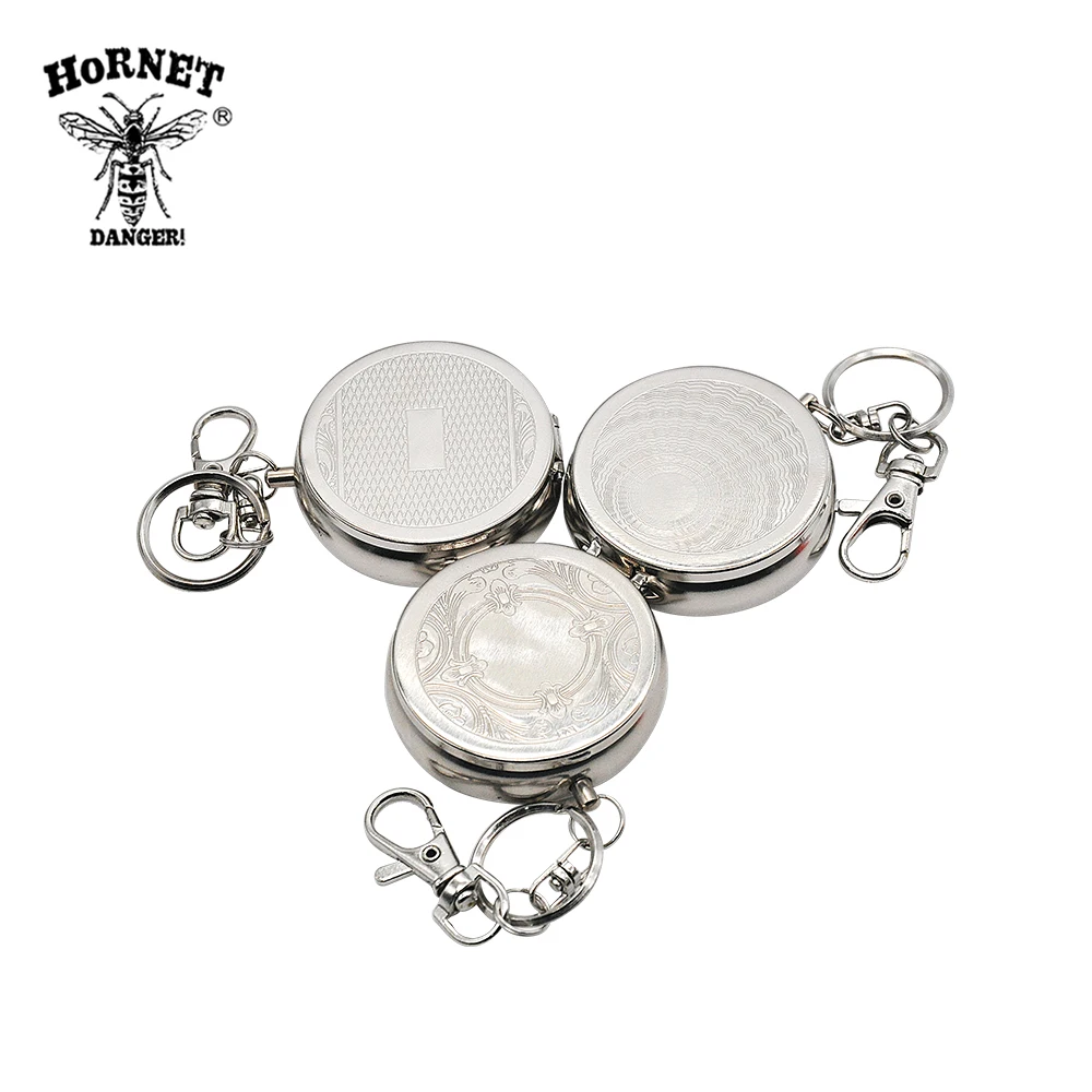 

HORNET Portable Pocket Ashtray/Vehicle Cigarette Ashtray Mini Stainless Steel Ashtray with Key Chain Stainless Steel Ashtrays