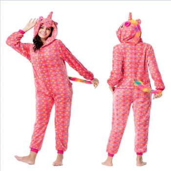 

Kigurumi Onesies Cosplay halloween Party Cartoon Animal Five-pointed star unicorn Men women Pajamas Costumes Sleepwear hoodies