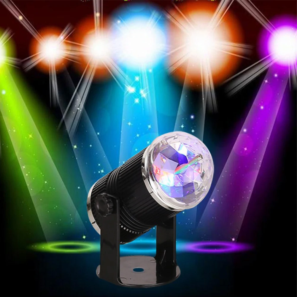 

TSLEEN Sound Activated DJ Disco Lights Rotating Ball Lights 3W RGB LED Stage Lights For Christmas Home KTV Xmas Wedding Show Pub