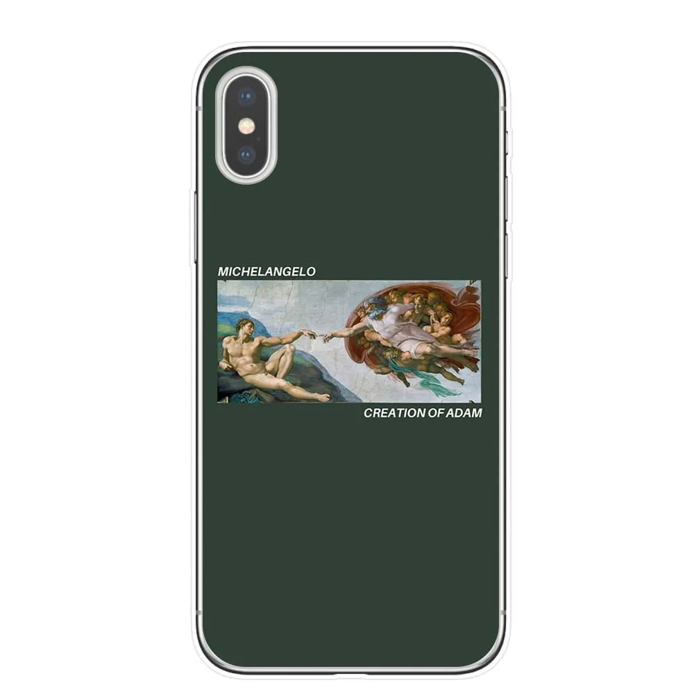Чехол для телефона KACKYFUL Great art aesthetic van Gogh Mona Lisa с рисунком Давида из ТПУ iPhone 11 Pro X XR XS