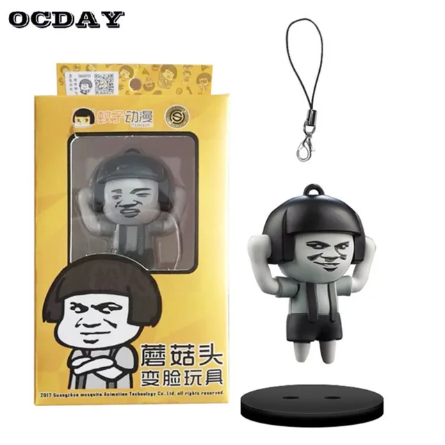 mushroom head face changing toys 4 styles face expression