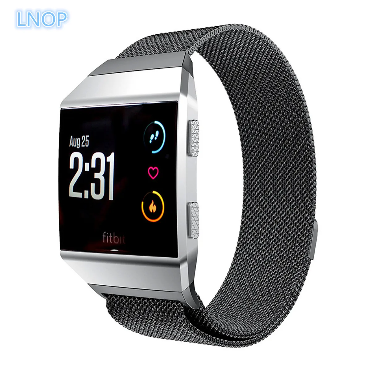 

Milanese Loop For fitbit ionic band smartwatch strap Link Bracelet Stainless Steel metal replacement watchband smart watch belt
