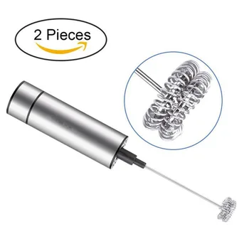 

Electric Coffee Milk Frother Foamer Mixer Stainless Steel Latte Stirrer Gadget Tools Hand Held Stirrer For Hot Chocolate Latte