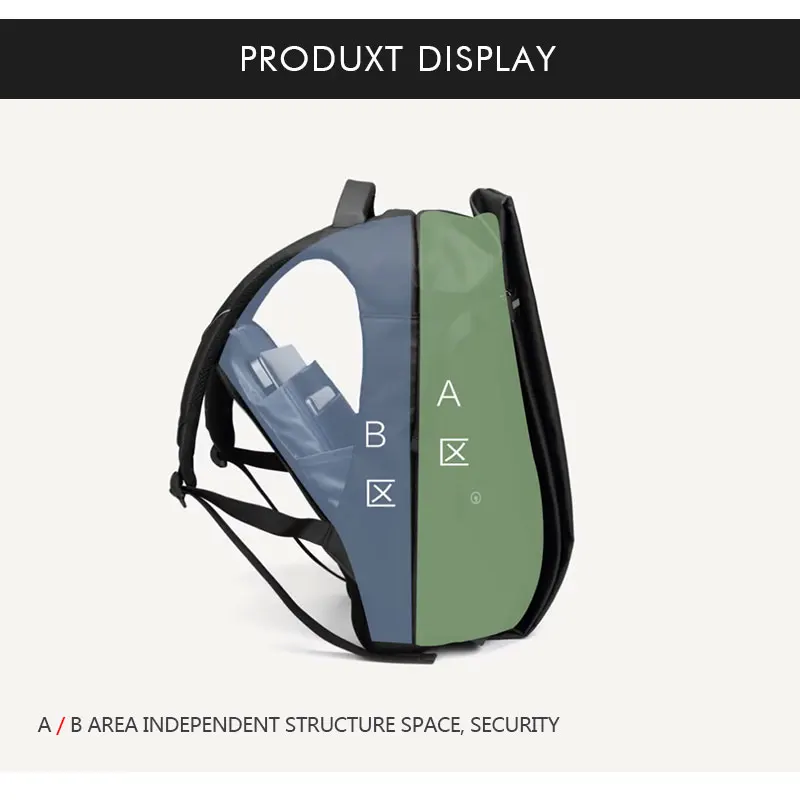 EURCOOL мужской модный рюкзак для путешествий большой Ёмкость Многофункциональный рюкзак с USB Зарядное устройство 15," Ноутбук Рюкзак черный n1845
