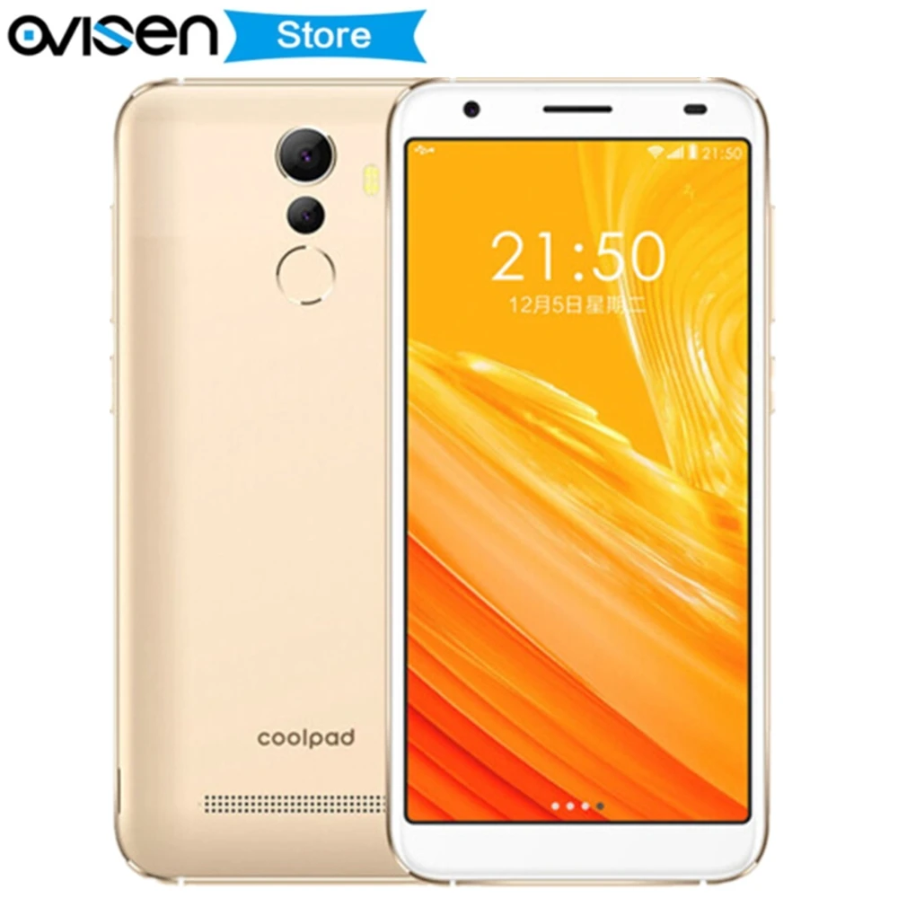 Coolpad N3D 1821 4G Celular смартфон SC9580K четырехъядерный 2 Гб 16 Гб 5,4" 18:9 Android 8,1 8 Мп 2500 мАч отпечаток пальца ID мобильный телефон