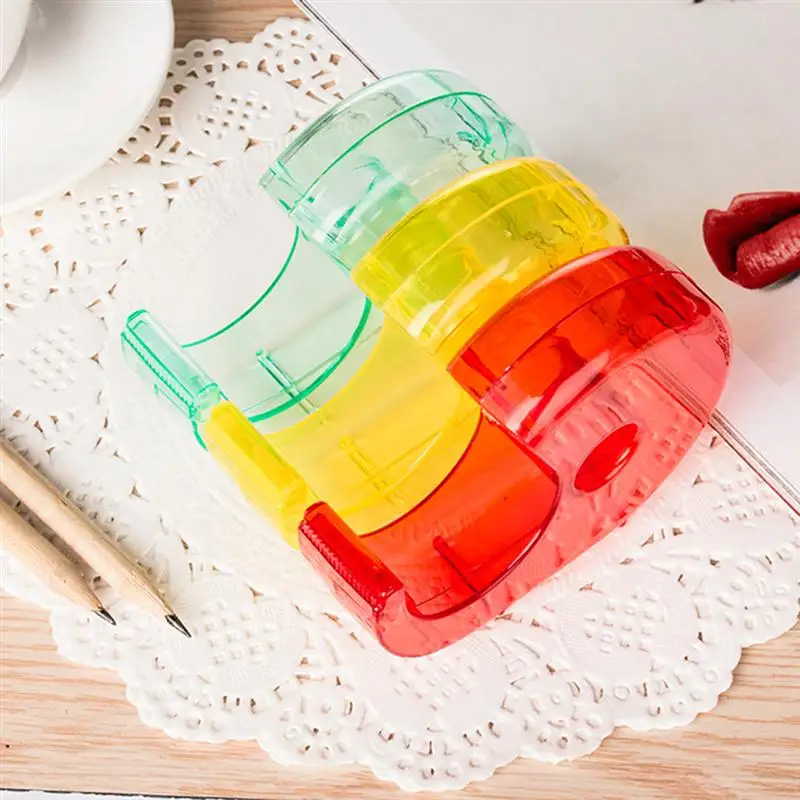 

5PCS Stationery Masking Tape Cutter Invisible School Office Home Cutter Snail Tape Seat Storager Organizer Dispenser