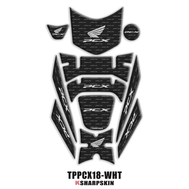 3D обтекатель газа крышка бак Pad Защитная Наклейка для Honda PCX 125 150 PCX125 PCX150 2018