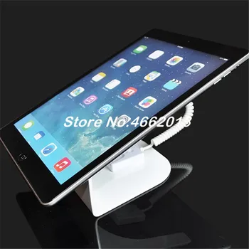 

10 pcs/lot Aluminum security Ipad display stand holder tablet bracket mount rack for retail shop with retractable pull box