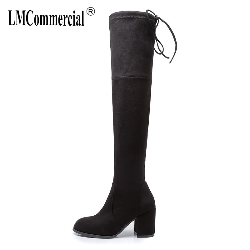 

boots women autumn winter high heel boots big size over the knee boots luxury shoes women designers cashmere thigh high boots