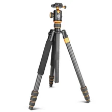 Moveski Q1088C Professional Carbon Fiber Tripod Monopod With Ball Head For DSLR Camera / Portable Travel Camera Tripod Stand