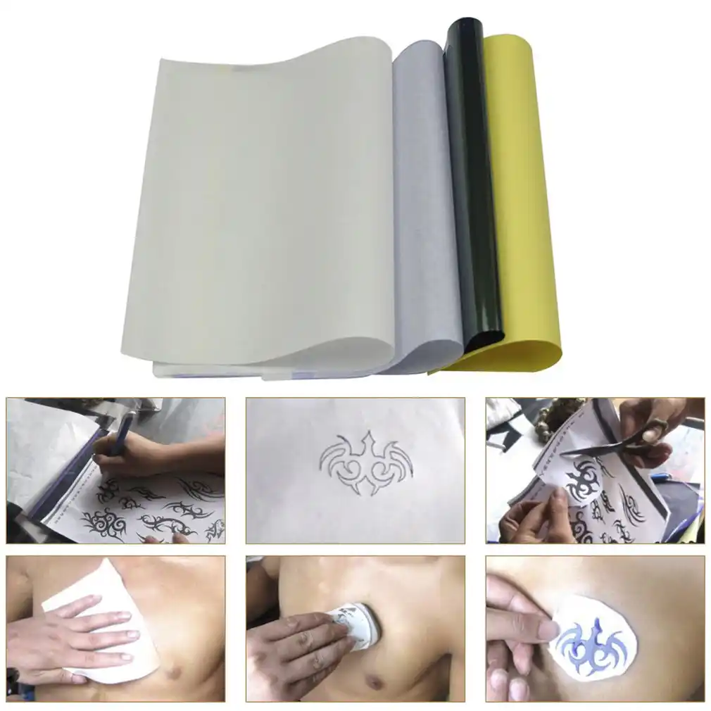 50pcs Tattoo Transfer Paper Thermal Carbon Transfer Stencil Paper Tattooing Stencil Copy Tracing Paper Accessories Body Art Tool Tattoo Accesories Aliexpress