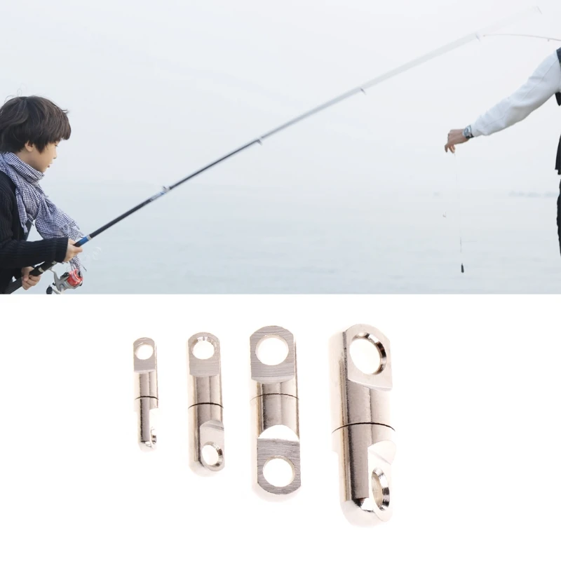 

10 Pcs Stainless Steel Fishing Swivel Rings Lure Connector Accessories Bearing