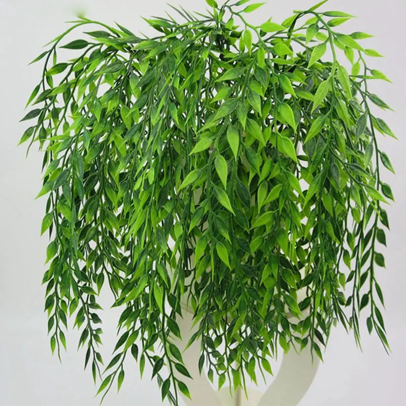 

Simulation Plant Fake Leaves Rattan Home Classic Artificial Persian Leaf Green DIY High Realistic Appearance NEW