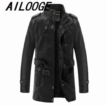 

Leather Jacket Men Brand Motorcycle Artificial Jaqueta de Couro Masculina Faux Fur Liner Mens Leather Jackets and Coats 3XL