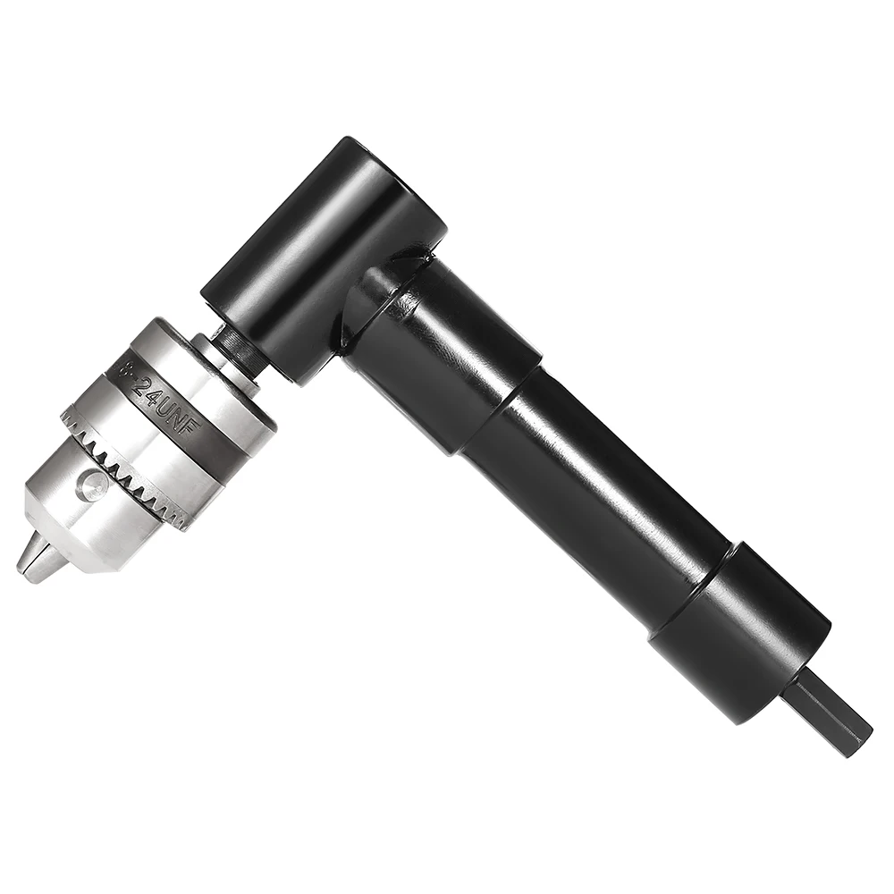 

Quality Right Angle Drill Cordless Right Angle Drill Attachment Adapter + 3/8" Keyed Chuck 8mm Hex Shank Power Tool Accessories
