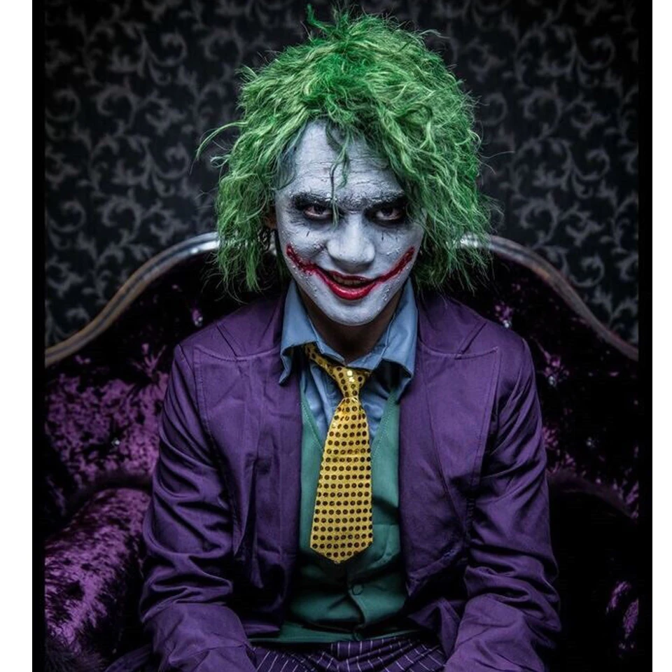 Sofeel 30cm Batman Clown Joker Light Green Curly Cosplay Wig Cool Synthetic  Hair Anime Cosplay Wig Hair Wig - Unknown - AliExpress