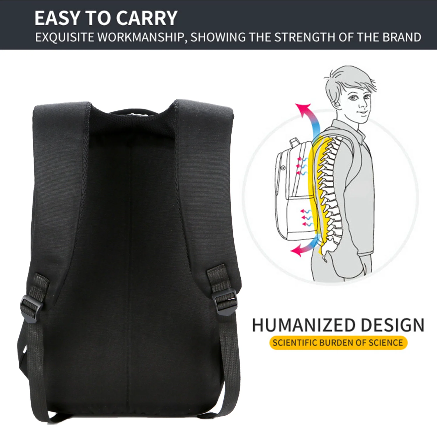 Besegad бизнес путешествия портативный ультра-легкий рюкзак для ноутбука большой емкости школьная сумка рюкзак для мужчин