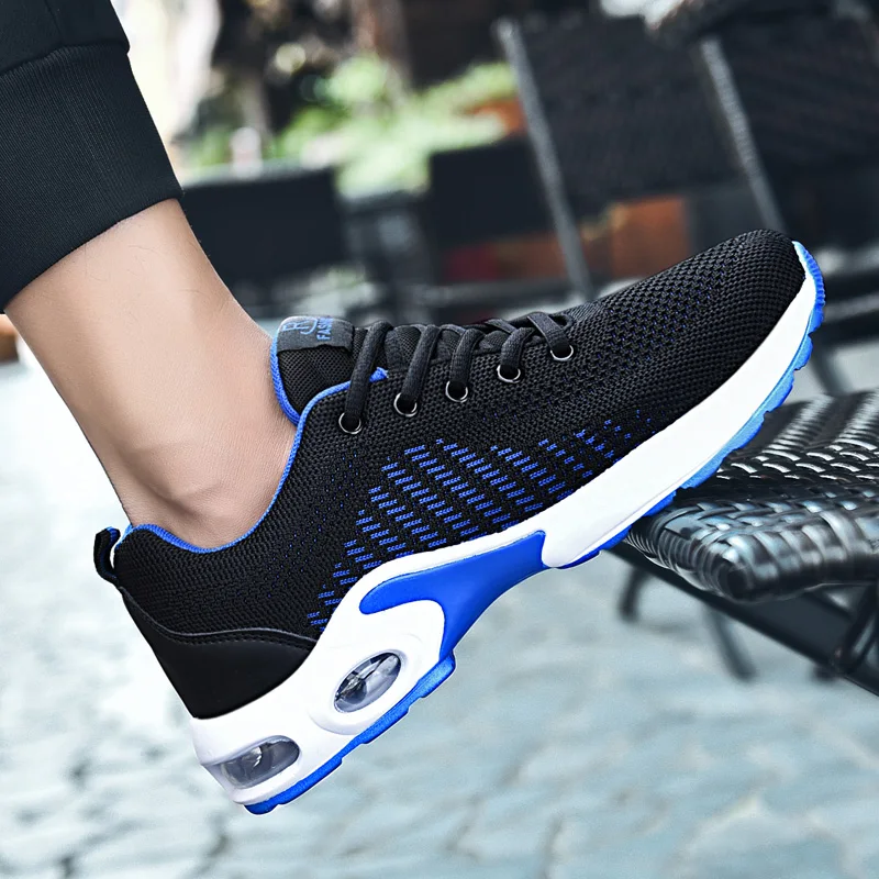 

Hot Sale Men Lace-up Style Running Sneakers Breathable Lightweight Shoes Mesh Jogging Comfortable Shoes Outdoor Shoes