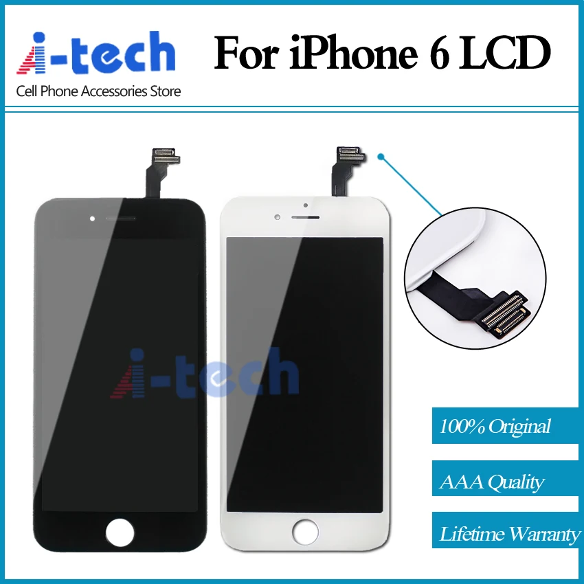 Prix pour AAA + + + Qualité 10 PCS/LOT Pour iPhone 6 LCD Écran 4.7 Pouce Affichage Avec Tactile Digitizer Assemblée Aucun Pixel Mort Livraison gratuite Prix pour AAA + + + Qualité 10 PCS/LOT Pour iPhone 6 LCD Écran 4.7 Pouce Affichage Avec Tactile Digitizer Assemblée Aucun Pixel Mort Livraison gratuite