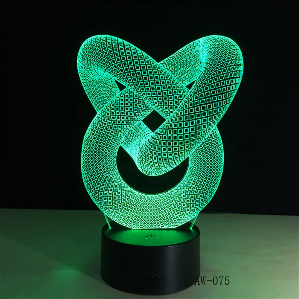 Touch and Remote Control for Home Office Decor, 3D LED Table Night Lamp