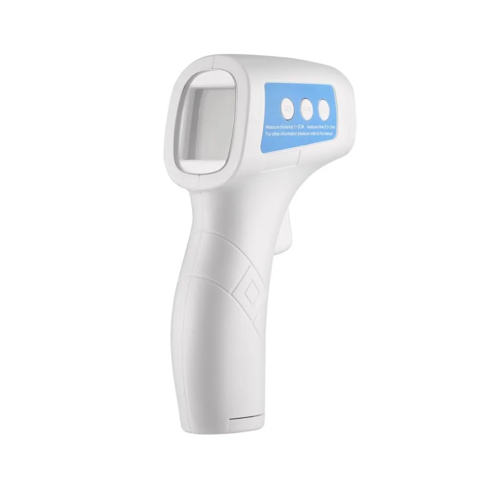 Handheld Digital infrared thermometer Non Contact laser Temperature Gun LCD Display for Body and Room temperature IR hygrometer