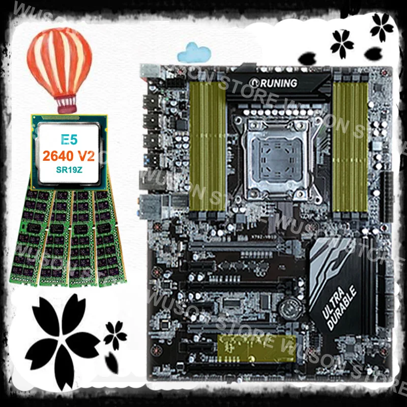 

Super quality guarantee brand new Runing X79 gaming motherboard CPU Intel Xeon E5 2640 V2 2.0GHz memory 16G(4*4G) DDR3 REG ECC