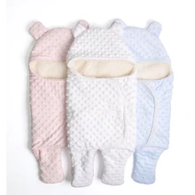 Детское Пеленальное Одеяло, толстые теплые флисовые Конверты в стиле радуги, для младенцев, обертывание, детские постельные принадлежности для сна, сумка для сна, спальный плюш