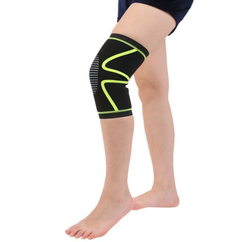 1 шт колено Поддержка Для мужчин носки защищают эластичного нейлона наколенники теплый рукав