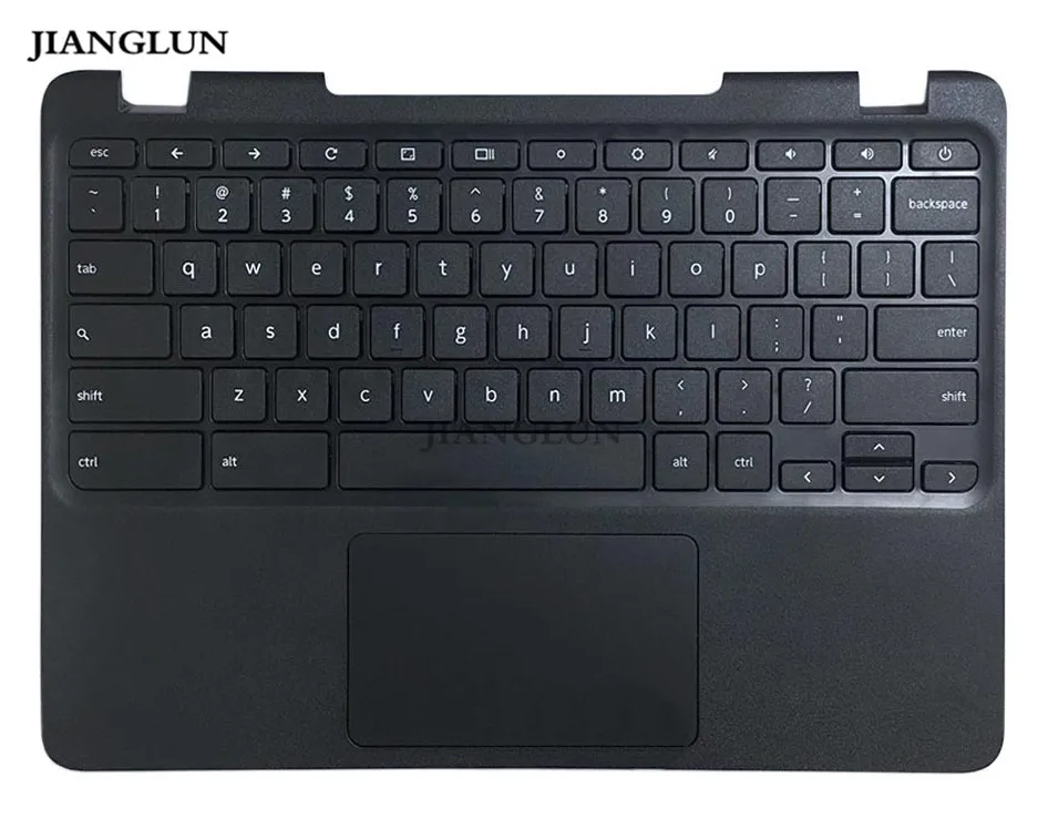 JIANGLUN для lenovo N23 Chromebook и Упор для рук с нами клавиатура сенсорная панель сборка(черный