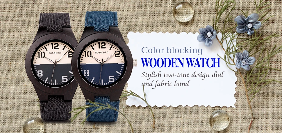 BOBO BIRD Wood Watch Men Women Lover Quartz Movement Wristwatch Causal Sport Stylish Timepiece Gift to Boy friend Girl friend