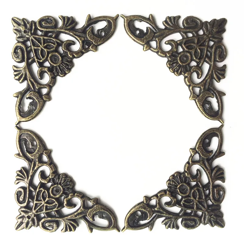 

8Pcs 46*46*65mm Box Corners Brackets furniture Decorative Corner For Triangle