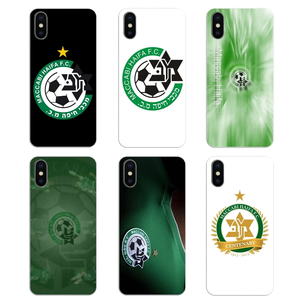 For Samsung Galaxy Note 8 9 S9 S10 A8 A9 Star Lite Plus A6S A9S Logo Of Israeli Football Club Maccabi Haifa TPU Transparent Case |