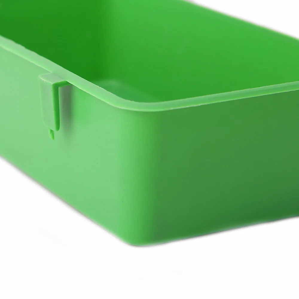 Bird Feeder Food Water Green Plastic Bowl Cups Parrot Bathing Bird Pigeons Cage Sand Drinking Cup Feeding Birds Supplies