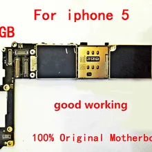 GIFT+For Original Motherboard for the Apple iPhone 5 16gb working and unlocked Logic board free shipping+TOOL
