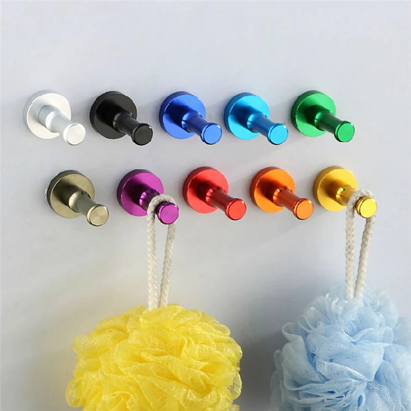 

1PC Hooks for Hanging Bathroom Kitchen Organizer Hanger Hooks Wall Hanger For Keys Hooks On the Wall Door Hooks Gancho D21