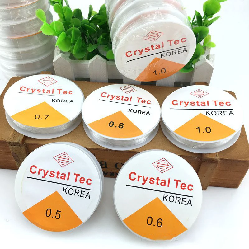 

Crystal Line Transparent Stretchy Elastic Rope String Cord Beading Beads DIY for Jewelry Making Bracelet&Necklace 0.5-1.0MM