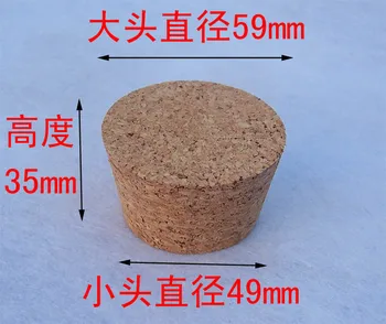 

10pcs/lot big size 59*49*35mm Composite cork fit for 52mm to 55mm diam glass bottle/#jh