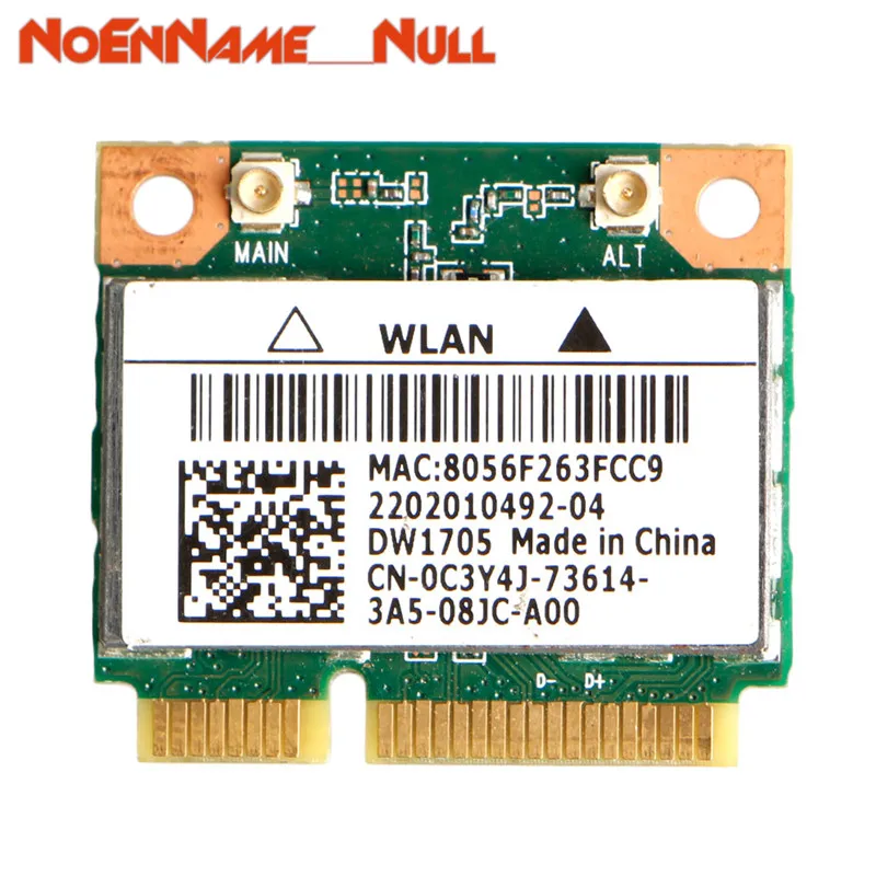 Сетевая карта wifi адаптер Intel Qualcomm Atheros QCWB335 Wifi мини беспроводная карта CN-0C3Y4J для Dell DW1705 дропшиппинг