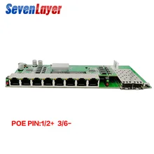 10/100/1000 м обратное POE питание 8 RJ45 2 SFP волокно гигабитный Ethernet коммутатор волоконно-оптический одиночный режим UTP порт плата PCBA