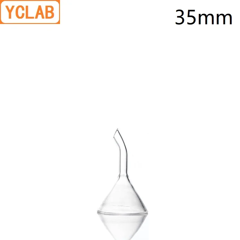 

YCLAB 35mm Funnel Elbow Stem Glass Laboratory Chemistry Equipment