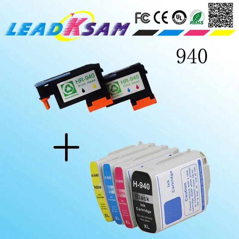 Печатающая головка 940 совместимая с hp940 печатающая для C4900A C4901A + 4 шт. officejet pro 8000 8500