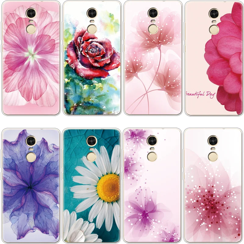

Flower coque Cover For Xiaomi Redmi 4 4A 5Plus 6Pro 6A Mi A1 A2 5X 6X Note 3 4X 5Pro 5A Coque For Redmi Pocophone F1 TPU Case