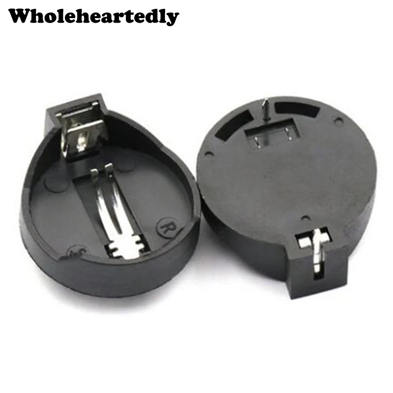 

BS-2-1 3V CR2025 CR2032 Button Battery Case Coin Cell Battery Socket Holder Battery Storage Boxes 2025 2032 Battery Organizer