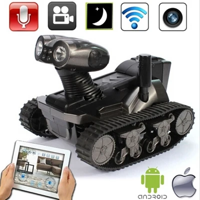 

2015 New Arrival Wi-Fi RC Tank with Camera for iOS and Android, 6 LED Spotlight, Video, Photographs and Monitoring Eavesdropping